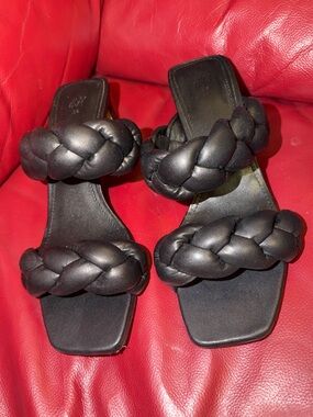 H&M braided heels